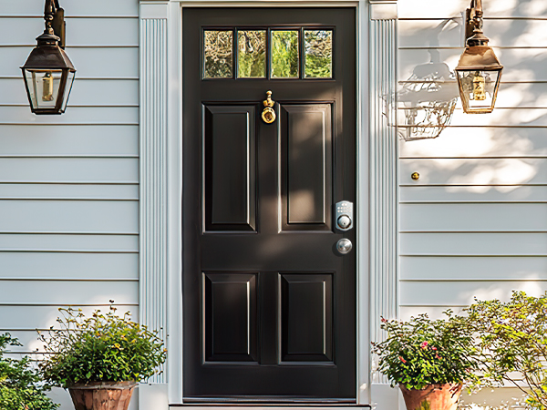 exterior electronic door lock with handle