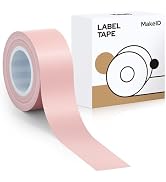 MakeID L1 E1 Q1 Label Maker Tape Refills, 16mm x 4m (0.63" x 13') Continuous Sticker Thermal Lami...