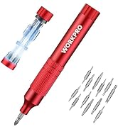 WORKPRO 24 in 1 Multi Bit Mini Screwdriver Set Magnetic, Manual Pen Screwdrivers, Tough S2 Steel ...