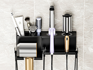 bathroom hair dryer organizer