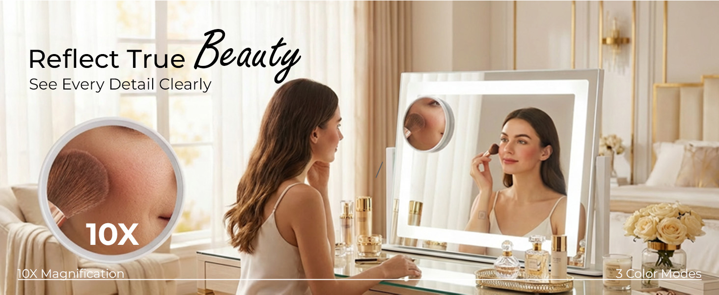orelease Vanity Mirror with Lights W3302
