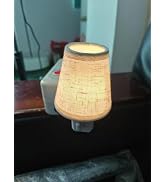 Beige Faux Linen Plug-In Night Light, 2700K Warm White, On/Off, 2 Pack | Soft 25-27 lumen glow wi...