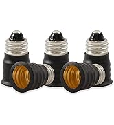 Electop E11 to E12 LED Bulb Base Adapter Converter Light Socket Lamp Holder(5 Pack)