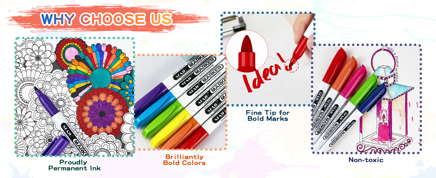 Colors Permanent Markers