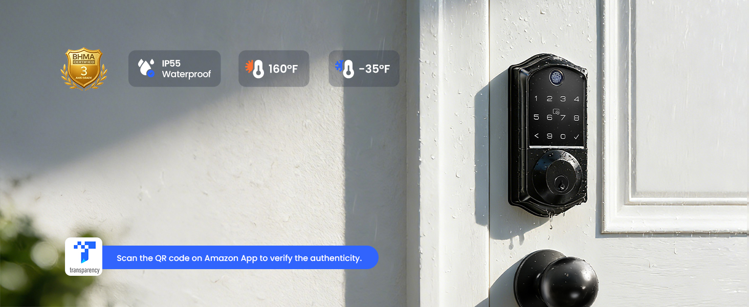 Veise Fingerprint Smart Door Lock