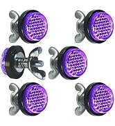 Purple Reflector Motorcycle License Plate Bolts and Nuts