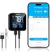 Nutelo Upgraded Refrigerator Thermometer with Alarm, Smart Digital WiFi Freezer Thermometer with ...