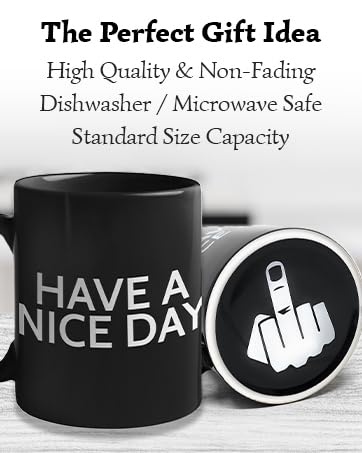middle finger funny coffee mug for men humorous gift cup novelty mugs gifts sarcastic mens cups