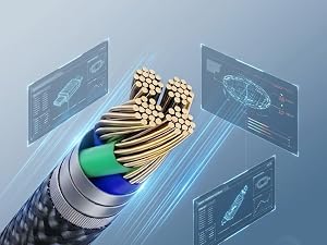 Pure Copper Core Fast Charging Cable High Current Power Cord