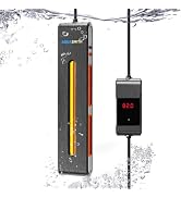 AQUASMITH Aquarium Heater,Frequency Conversion Fish Tank Heater,Digital LED Controller,Dual-chip ...