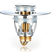 Bathroom Sink Stopper, Pop Up Drain Stopper for Bathroom Sink, Universal Sink Strainer Plug 1.02~...