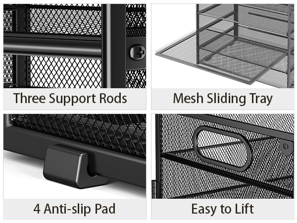 details for desk file organizer