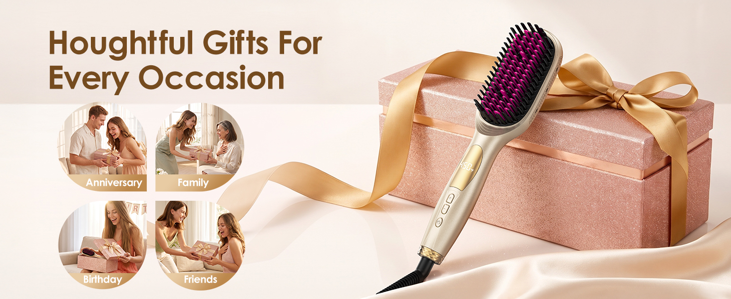 hair brush straightener