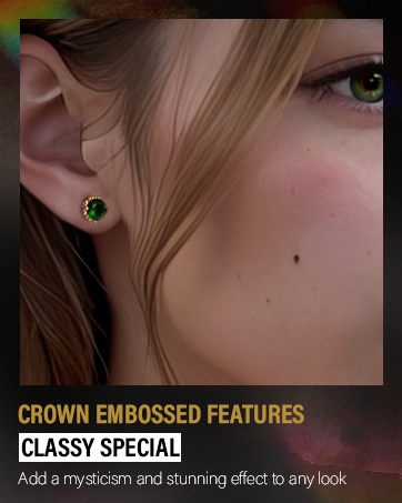 Green Earrings Gold