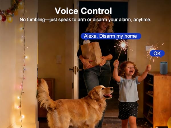 Wireless Home Security System with Wireless 24/7 Professional Monitoring - No Contract - Alexa