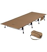 iClimb Super Easy Assemble Folding Cot Ultralight Compact, Brown | Ultralight Compact, Heavy Duty...