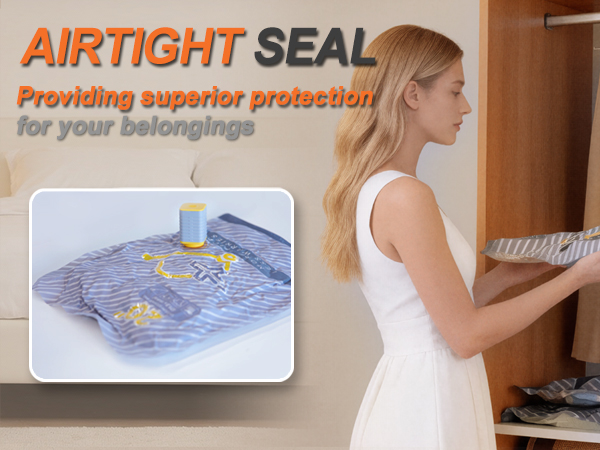 Vacuum Compression Packing Seal for Clothes, Blankets, Seasonal Storage 15 Combo set