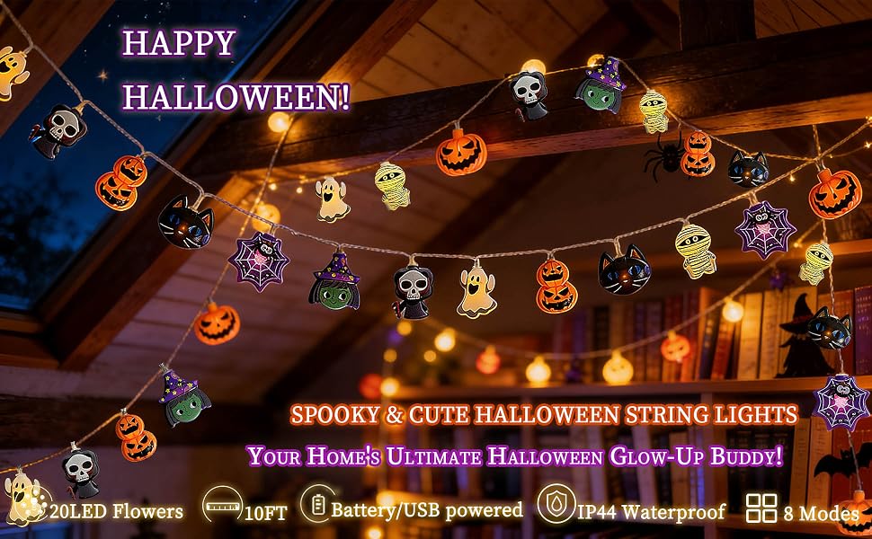 3D Halloween lights