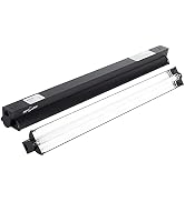 REPTI ZOO T5 HO UVB Lighting Combo Kit, Terrarium Hood Comes with Desert 10.0 UVB T5 Lamp (24W)