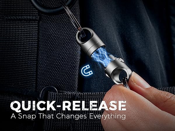 quick disconnect key chain