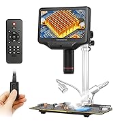 Andonstar AD407 Pro 3D HDMI Soldering Digital Microscope, 4MP 2160P UHD Video Record, 7 inch Adju...