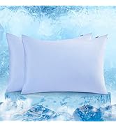 LUXEAR Arc-Chill Cooling Pillow Cases for Hot Sleeper and Night Sweat with PCM Print Wick Moistur...