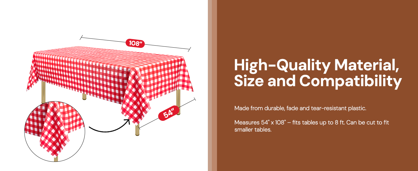 Zimpleware Plastic Tablecloth