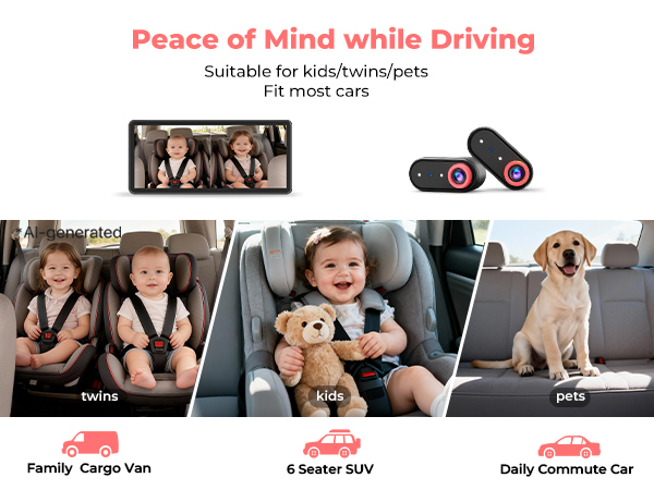 baby car camera with monitor