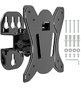 Small Monitor TV Wall Mount, RV Wall Mount Bracket with Swivel Tilt Adjustable, Low Profile Fits ...