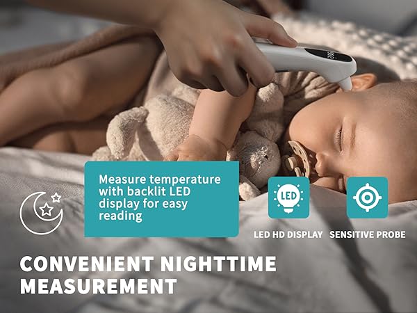 Infrared Thermometer for Forehead and Ear