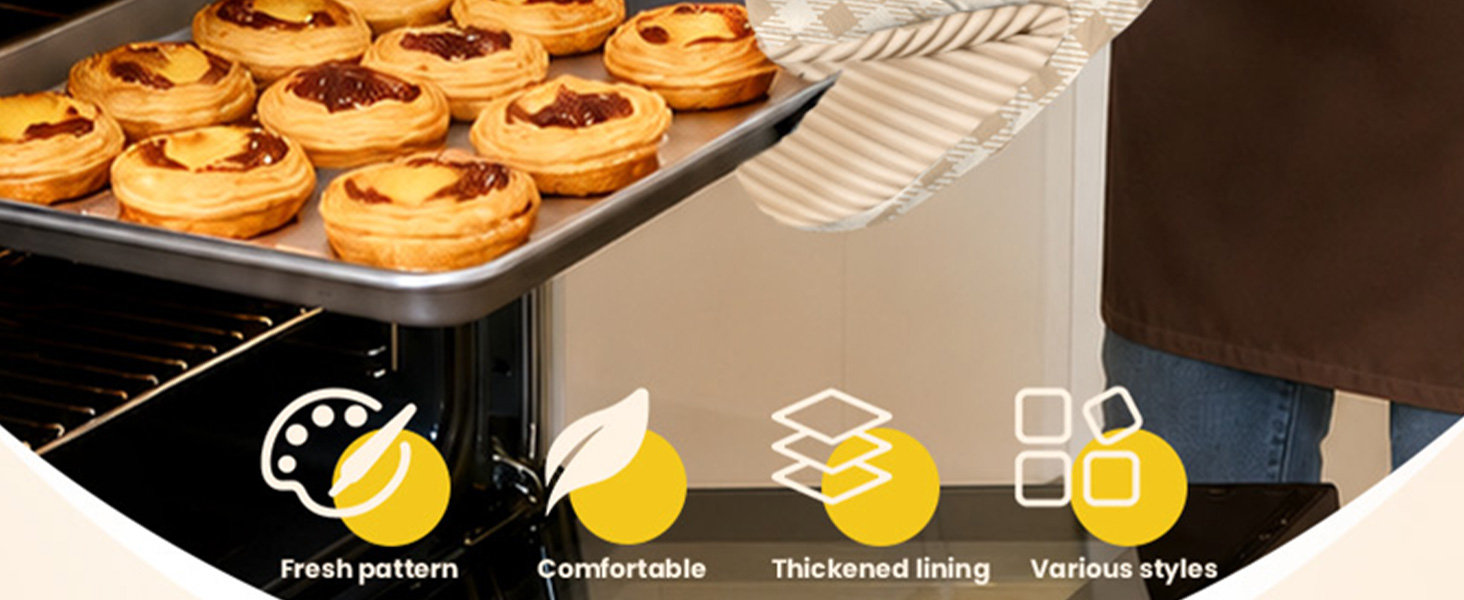 chiccrest Mini Oven Mitts Heat Resistant