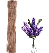 BEADNOVA Fake Flower Stems 200pcs 22 Gauge Floral Wire Stems Flower Wire for Crafts Flower Arrang...