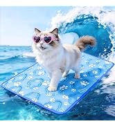 Prisay Cooling Mat for Dogs, Cooling Cat Mat for Indoor & Outdoor, Q-Max>0.5, Machine Washable No...