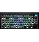 BOYI GMK81-75% Keyboard Kit,Hot-Swap Bluetooth5.0/2.4G/Type-C Tri-Mode Wireless RGB Mechanical Ke...