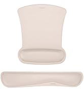 MOSISO Wrist Rest Support for Mouse Pad & Keyboard Set, Ergonomic Mousepad Non-Slip Base Home/Off...