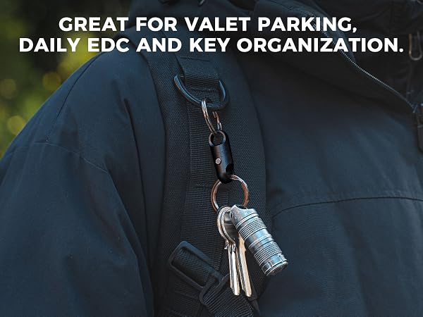 Outdoor daily magnetic key ring
