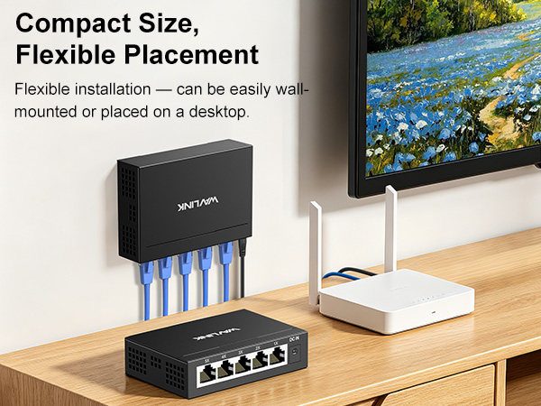 WAVLINK 5-Port Gigabit Ethernet Unmanaged Switch