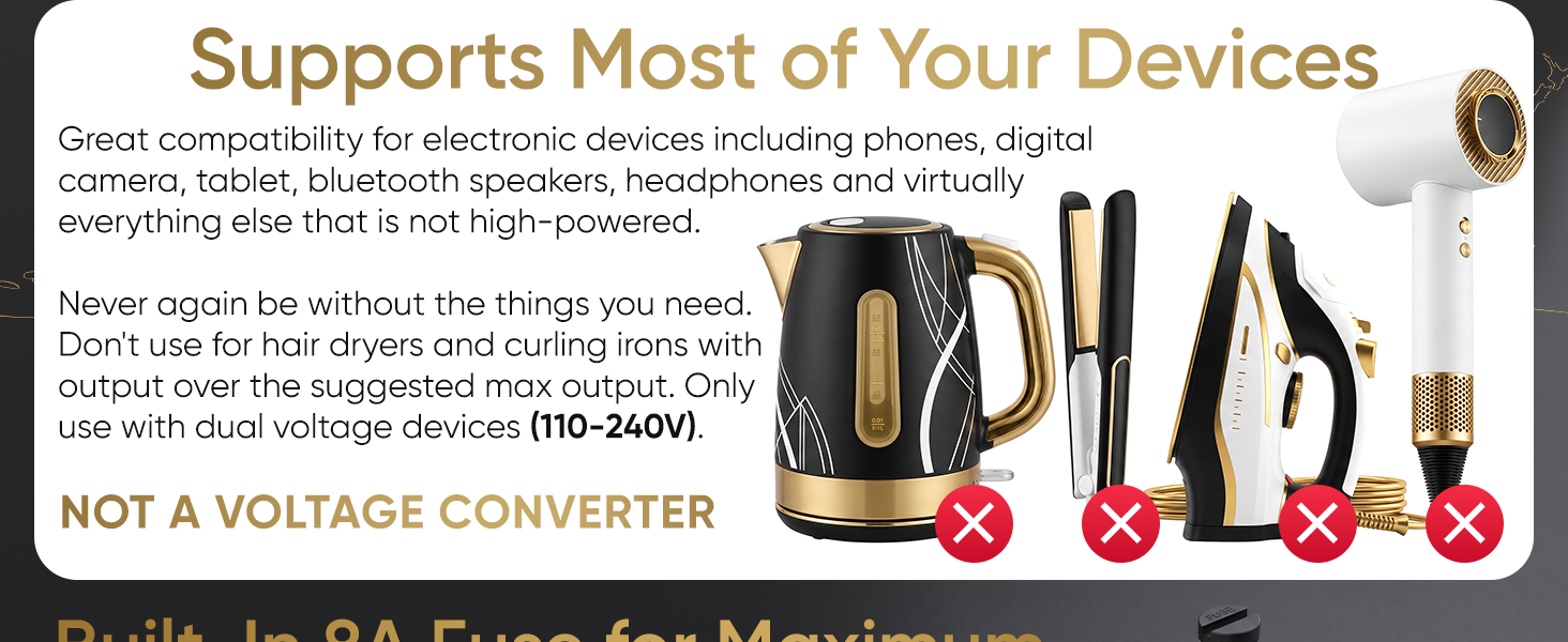 Supports Most of Your Devices