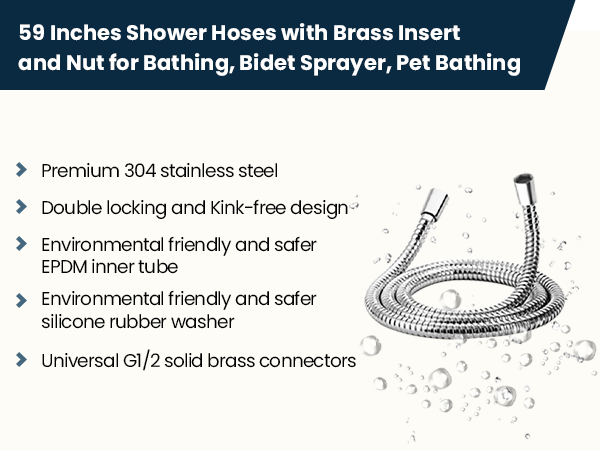 59 inches shower hose