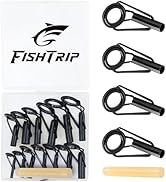 FishTrip Rod Tip Repair Kit, 20/60/70/90/230pcs Fishing Rod Tips Replacement Kit Stainless Steel ...