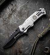 Snake Eye Tactical Officially Licensed USMC U.S Marines Crops Military Assisted Folding Pocket ED...