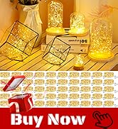kolpop 50 Pack LED Fairy Lights Battery Operated, 7FT 20 LED Mini Twinkle String Lights Battery P...