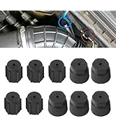 WZP 10PCS Car AC Service Valve Cap Kit, 13mm Low Pressure & 16mm High Pressure Car Air Conditioni...
