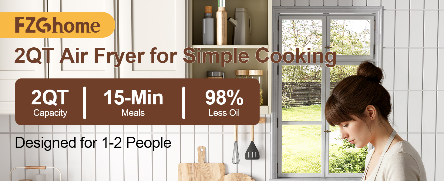 small air fryer small airfryer mini air fryer oven compact air fryer 2 people air fryer basket black