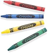 CrayonKing 3,000 Bulk Crayons (3,000 Individual Crayons in 4 Colors: Red, Blue, Yellow, Green) Re...