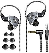 Hmusic IEM Headphones, HiFi Stereo Wired Earphones, Hi-res Lossless Hybrid DD+BA Drivers in-Ear E...