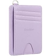 EcoVision Slim Minimalist Front Pocket Wallet, RFID Blocking Credit Card Holder Wallet with Detac...