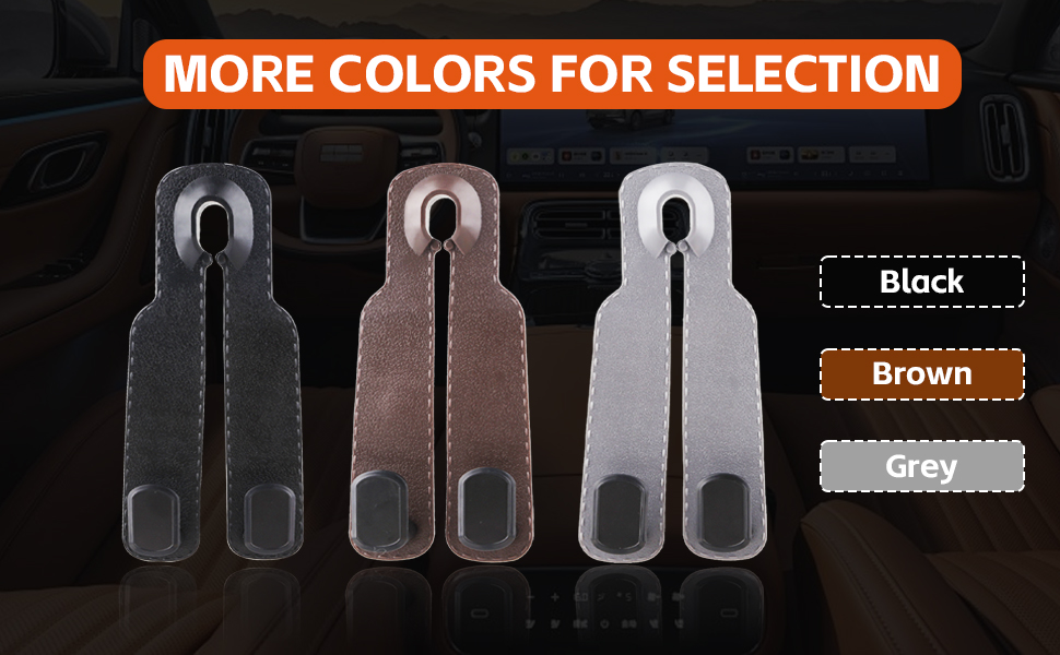 Designed to attach securely to your vehicle's headrest for reliable hanging storage