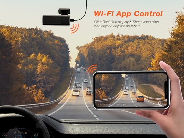 2.5K WiFi Dash Camera for cars iD240