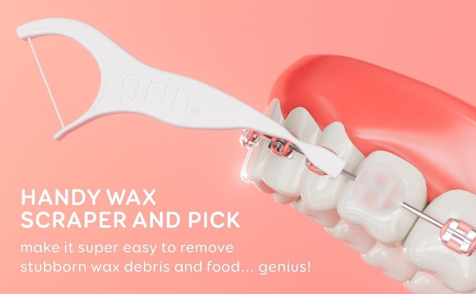 grin dental floss for braces
